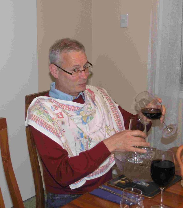 Damien decanting Grange